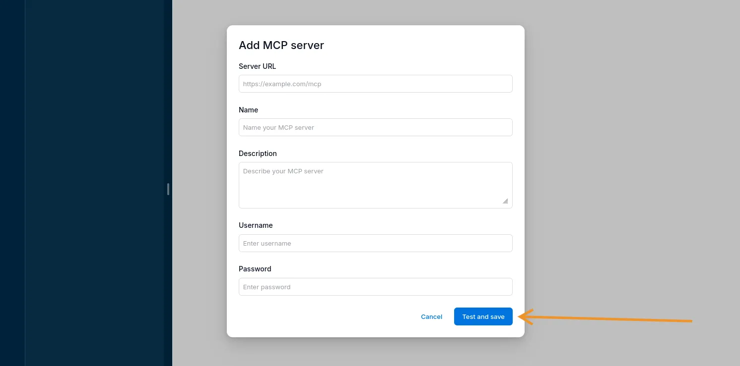 Populate the form