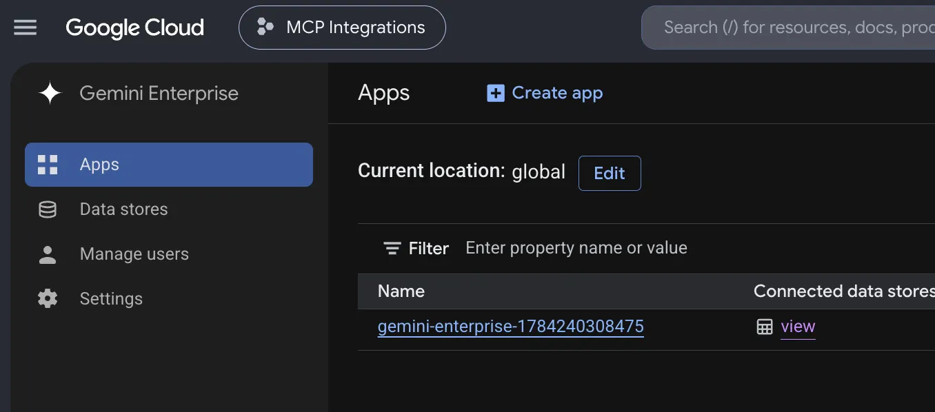 Create an App in project