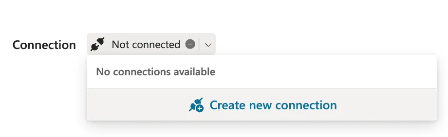 Create New Connection