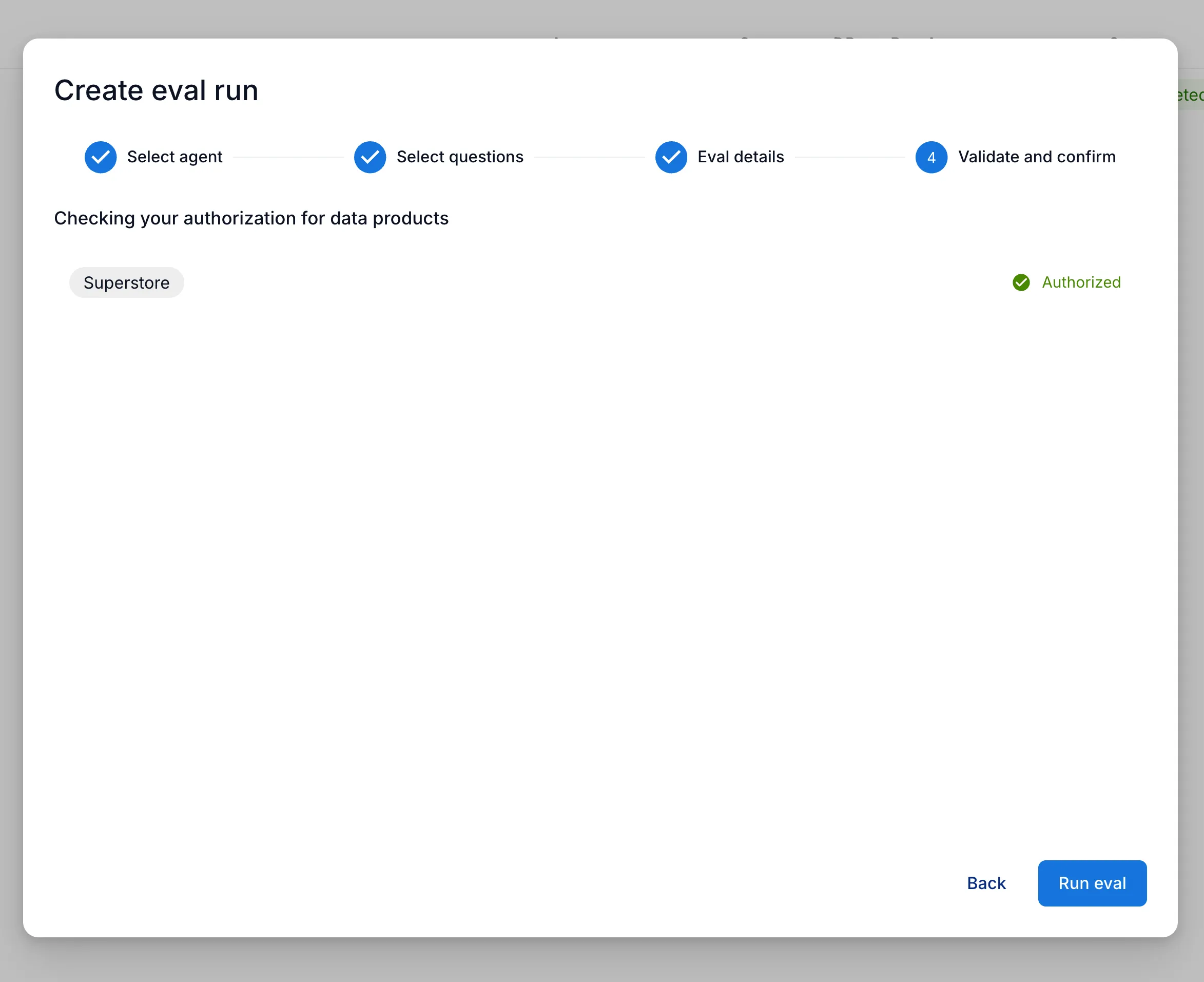 Pre-flight authorization check